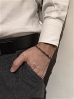 Vicenza - Piazzetta Palladio 2 - Armband Zancan Herr in Titan ETB361G - ETB361G